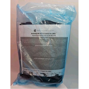 Beachbody B-Lines Resistance Bands With Handles 1 Pair Black New Sealed Bag